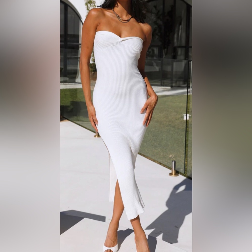 Knit midi dress